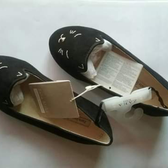Zara girls Kitty Cat ballet flats NEW WITH TAGS - Picture 6 of 7